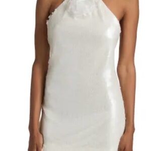White Halter Mini Dress - Brand Unspecified